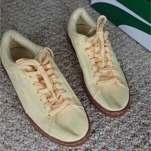 Puma Basket Canvas Light Yellow sneakers